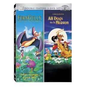 Ferngully + All Dogs Go To Heaven Animated Films DVD set Double Feature